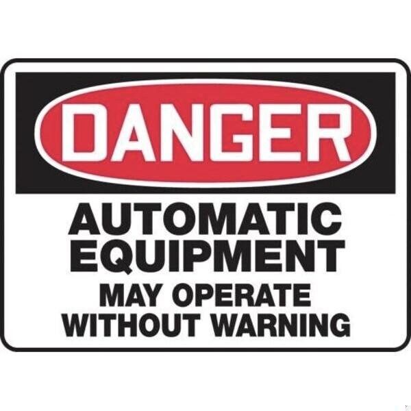 Accuform OSHA DANGER SAFETY SIGN AUTOMATIC MEQM148XP MEQM148XP - main
